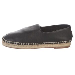 Opening Ceremony Black Leather Espadrilles
